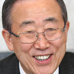 Politician Ban Ki-Moon - age: 78